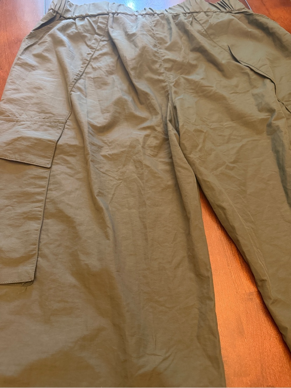 HALARA Olive Green Wide-Leg Cargo Trousers - Picture 9 of 9